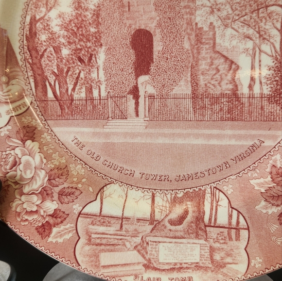 Vintage Jamestown Virginia 1950s Souvenir Plate - Picture 5 of 8